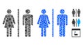 Toilet Composition Icon of Round Dots