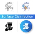 Toilet disinfection icon