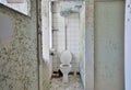 Toilet in a disused factory