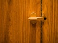 Toilet door lock standless Royalty Free Stock Photo