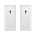 Toilet doors for male and female genders. Royalty Free Stock Photo