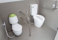 Toilet with friendly design for people with disability
