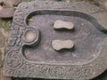 Ancient Lankan toilet made out of granite