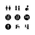 Toilet solid icon design