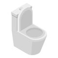 Toilet icon, isometric style