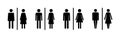 Toilet icon . restrooms icon vector. bathroom sign. wc, lavatory