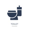 Toilet icon. Trendy flat vector Toilet icon on white background