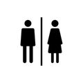 Toilet icon . restrooms icon vector. bathroom sign. wc, lavatory