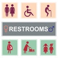 Toilet Icon- vector, Restrooms icon