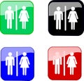 Toilet icons Royalty Free Stock Photo