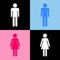 Toilet icons set great for any use. Vector EPS10. Royalty Free Stock Photo