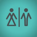 Toilet icons, vector illustration Royalty Free Stock Photo