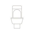 Toilet illustration path Royalty Free Stock Photo