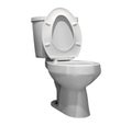 Toilet isolated white background with clipping path. Restroom th