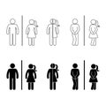 Toilet male and female icon