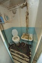 Toilet on a old fishing ship Royalty Free Stock Photo