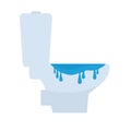 Toilet overflowing icon Royalty Free Stock Photo