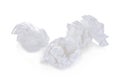 Toilet paper balls isolated on white Royalty Free Stock Photo