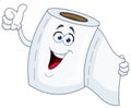 Toilet paper cartoon Royalty Free Stock Photo