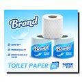 Toilet Paper Creative Promotional Banner Vector