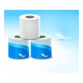 Toilet Paper Creative Promotional Banner Vector