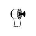 Toilet paper icon. Bathroom and sauna element icon. Premium quality graphic design. Signs, outline symbols collection icon for web