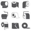 Toilet paper icons