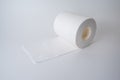 Toilet paper isolated over a white background Royalty Free Stock Photo