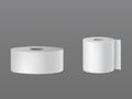 Toilet paper, kitchen towel 3d realistic vector