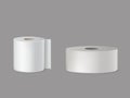 Toilet paper, kitchen towel 3d realistic vector