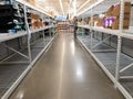 Empty Toilet Paper Racks at Denver Walmart During Corona Virus COVID-19 Outbreak 2020