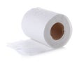 Toilet paper roll isolated on white background Royalty Free Stock Photo