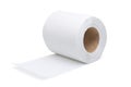 Toilet paper roll isolated on