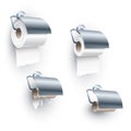 Toilet Paper Roll Spindle Position Under Set Royalty Free Stock Photo