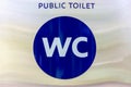 Toilet pictogram. WC sign. Public toilet signpost.