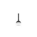 Toilet plunger icon with shadow Royalty Free Stock Photo