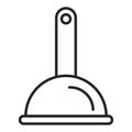 Toilet plunger icon. Symbol of bathroom tool Royalty Free Stock Photo