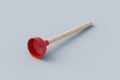 Toilet plunger. Plumber tool. Professional equipment. Cleaning service. Pipeline unclog.