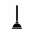 Toilet Plunger Silhouete Vector Icon Illustration Royalty Free Stock Photo