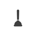 Toilet plunger vector icon Royalty Free Stock Photo