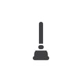 Toilet plunger vector icon Royalty Free Stock Photo