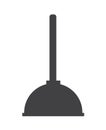 Toilet plunger vector isolated Royalty Free Stock Photo