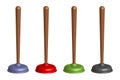 Toilet plunger vector realistic design