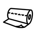 toilet roll paper towel line icon vector illustration Royalty Free Stock Photo