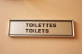 Toilet sign