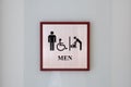 Toilet sign for everyone for inclusive and universal design concept