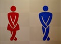 Toilet sign Royalty Free Stock Photo