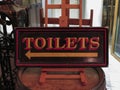 Toilet sign old style Royalty Free Stock Photo