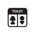 toilet sign. Vector illustration decorative design Royalty Free Stock Photo