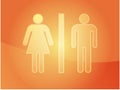 Toilet symbol illustration